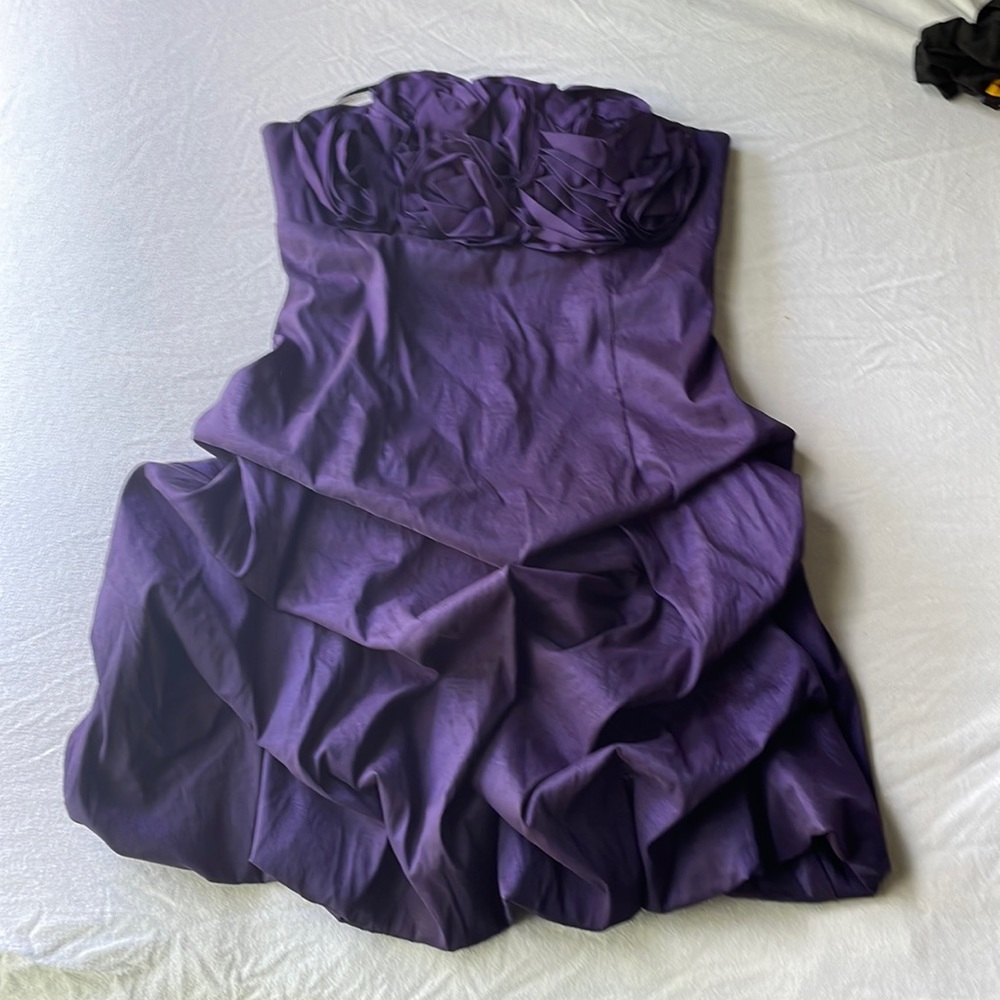A purple dress for women.